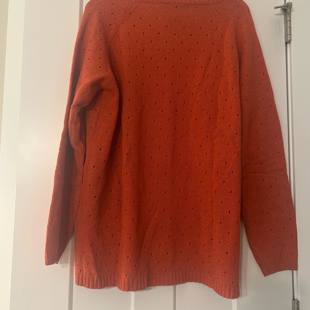 Just fashion now orange cardigan 4X NWT - Picture 7 of 8